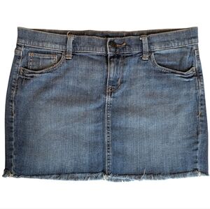 Old‎ Navy Cut Off Denim Mini Skirt Y2K 90s Women's Size 10